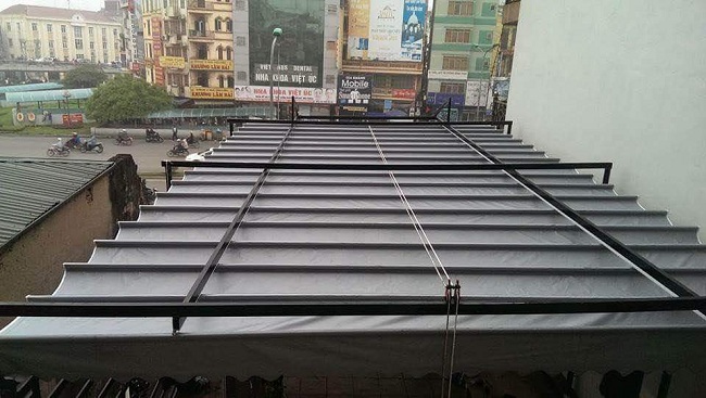 Thi công mái xếp di động Đà Nẵng